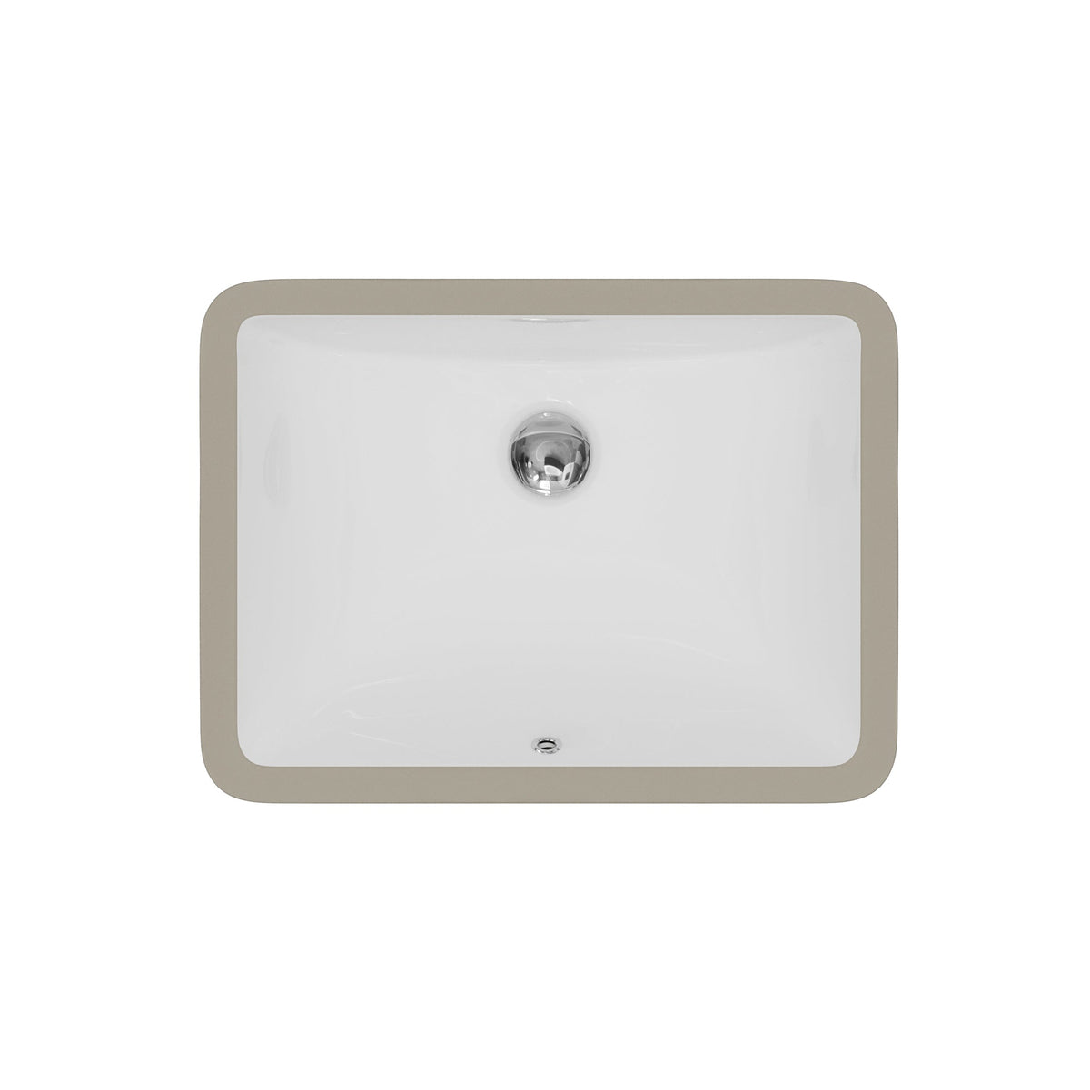 Valera 21" Rectangular Undermount Vitreous China Bathroom Sink In White