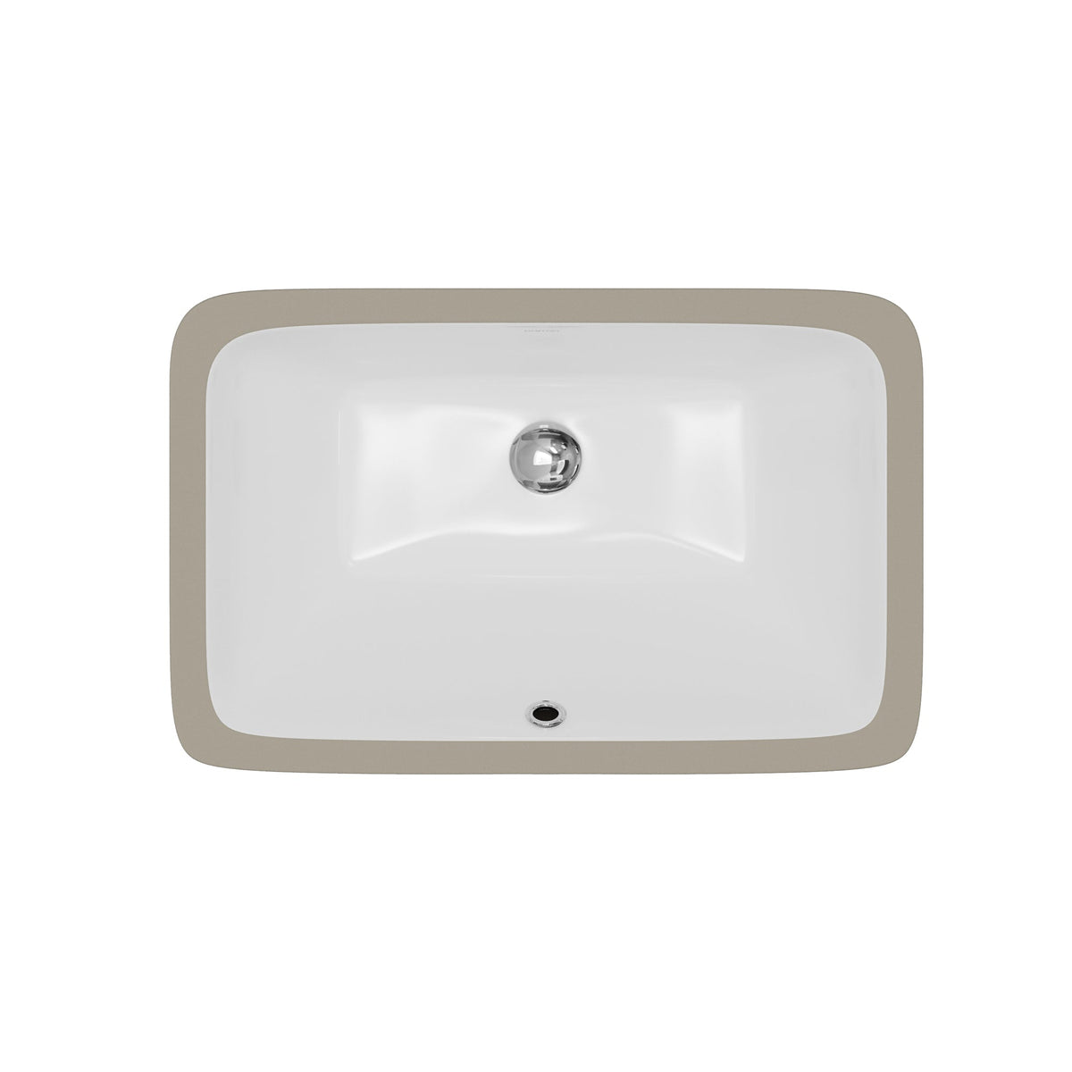 Valera 21" Rectangular Undermount Vitreous China Bathroom Sink In White