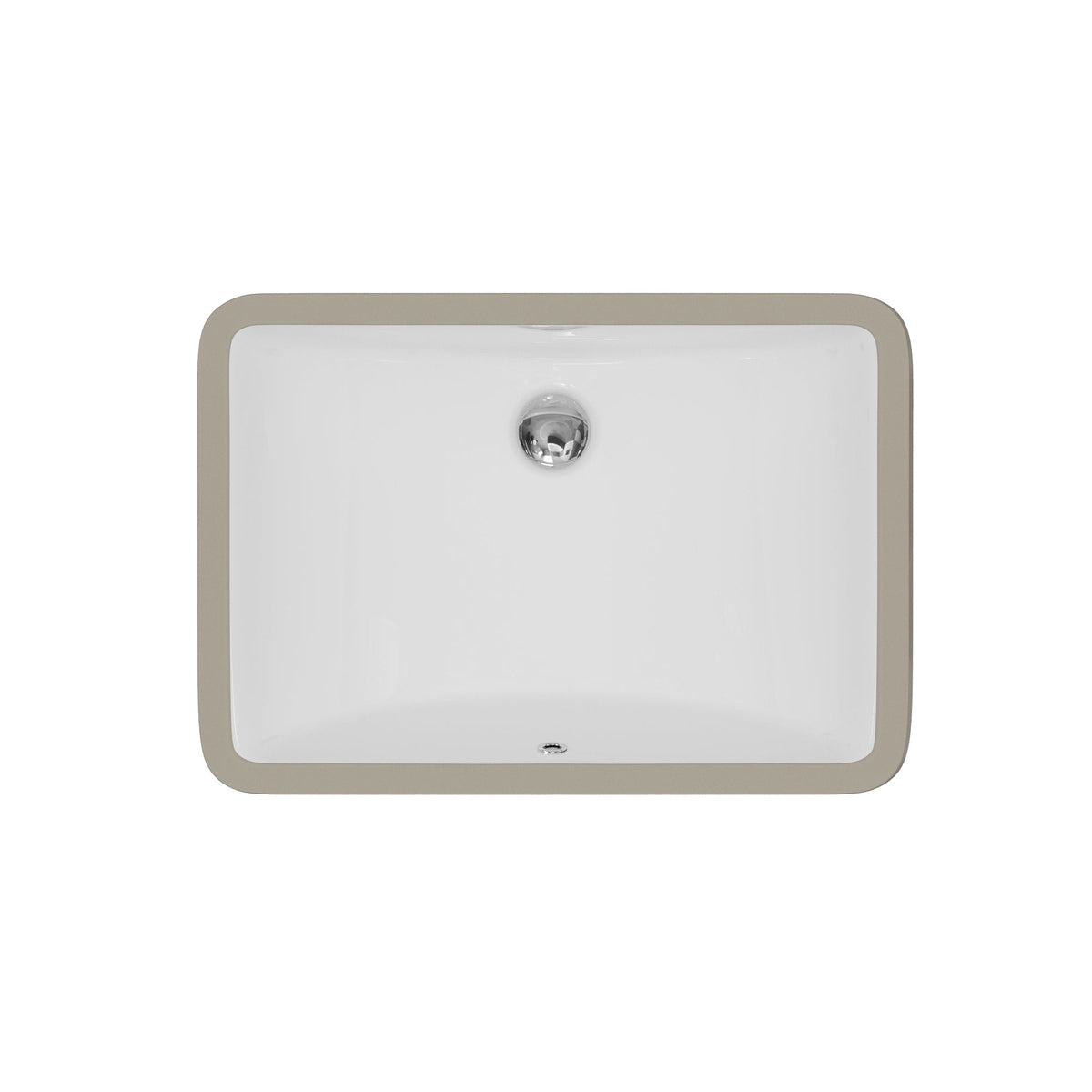 Valera 20" Rectangular Undermount Vitreous China Bathroom Sink In White