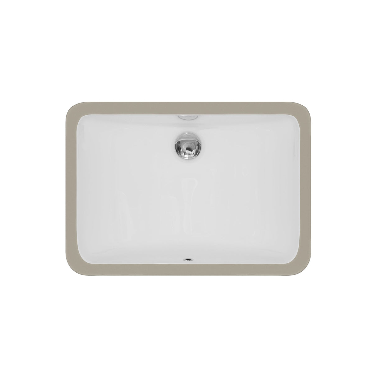 Valera 21" Rectangular Undermount Vitreous China Bathroom Sink In White
