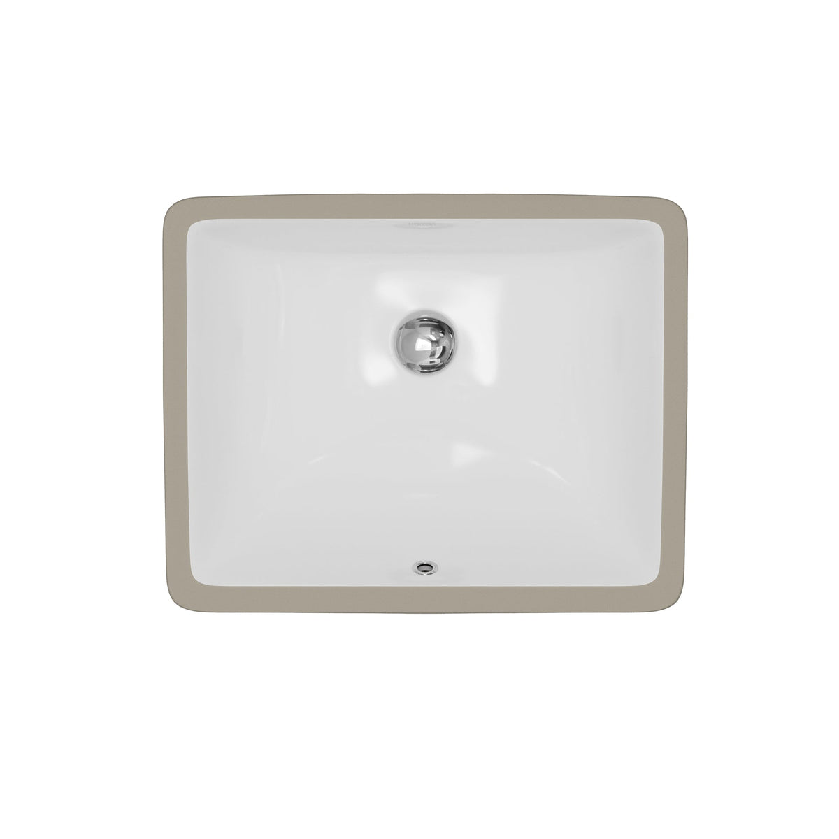 Valera 18" Rectangular Undermount Vitreous China Bathroom Sink In White