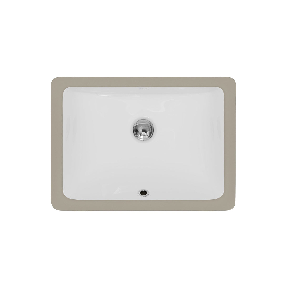 Valera 18" Rectangular Undermount Vitreous China Bathroom Sink In White