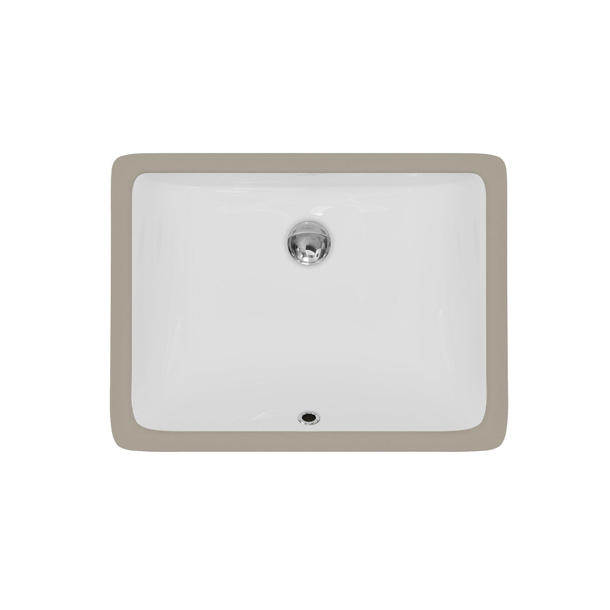 Valera 20" Rectangular Undermount Vitreous China Bathroom Sink In White