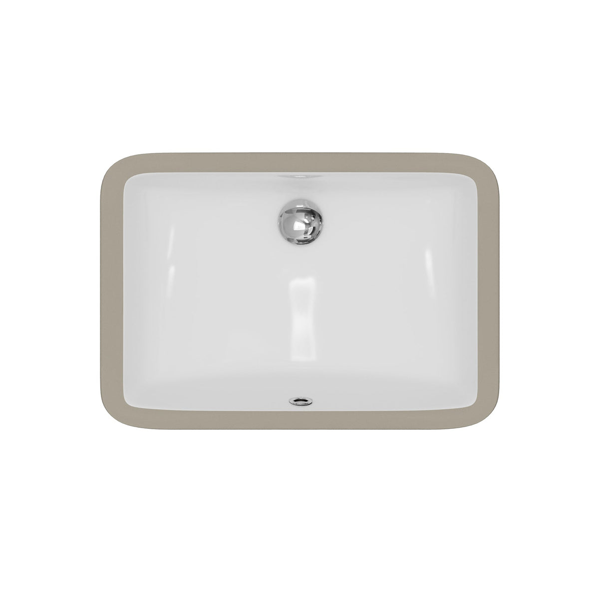 Valera 21" Rectangular Undermount Vitreous China Bathroom Sink In White