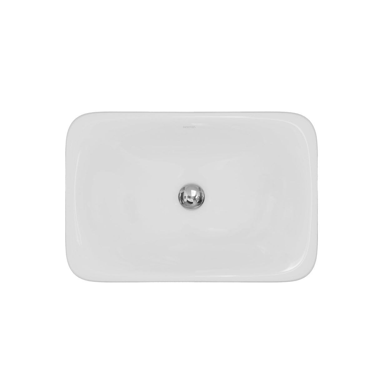 21" Top Mount Vitreous China Bathroom Sink In White