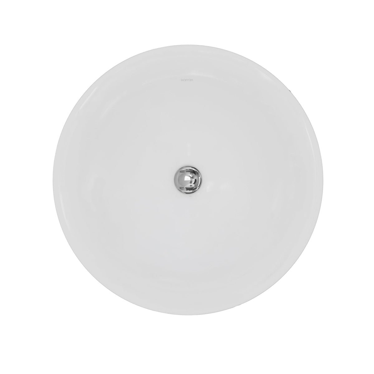 17-3/4" Top Mount Vitreous China Bathroom Sink In White