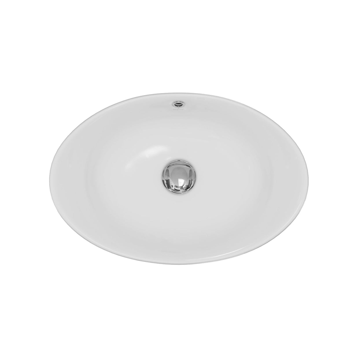 23" Vessel Vitreous China Bathroom Sink In White