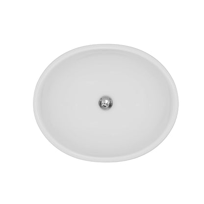 15" Vessel Vitreous China Bathroom Sink In White