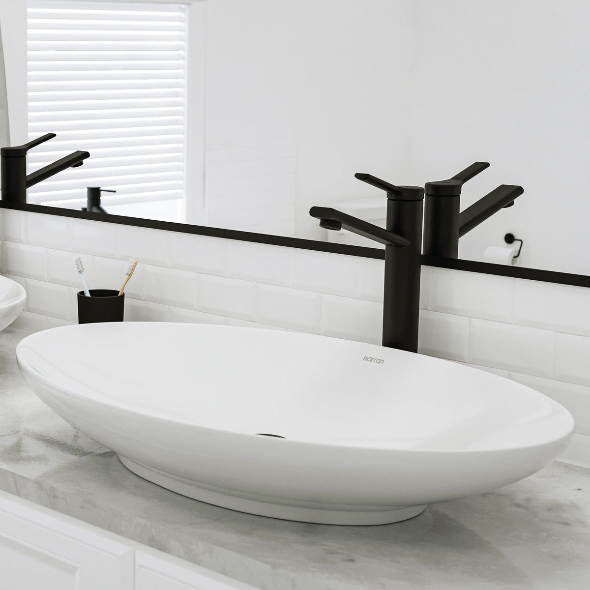 27" Vessel Vitreous China Bathroom Sink In White