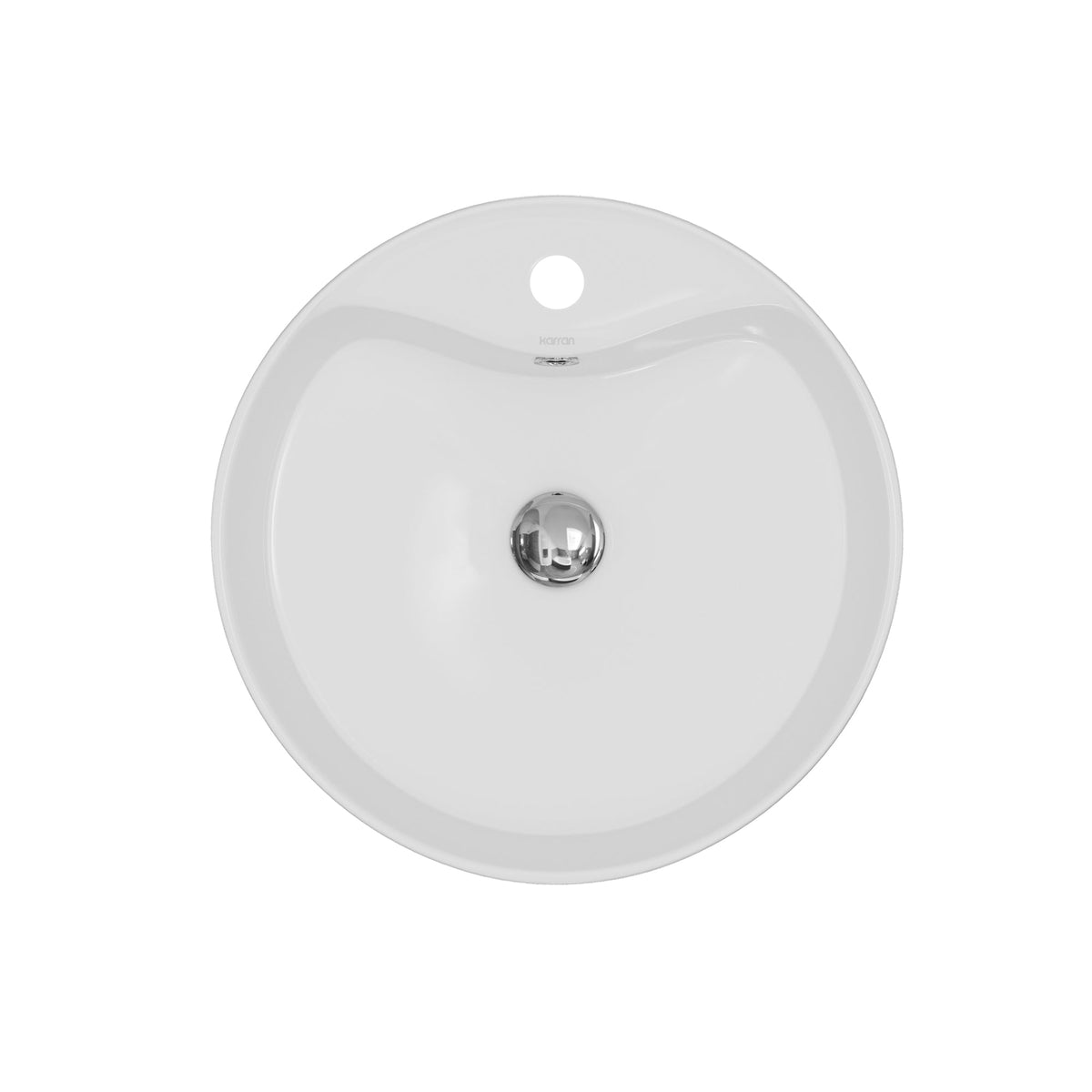18" Vessel Vitreous China Bathroom Sink In White