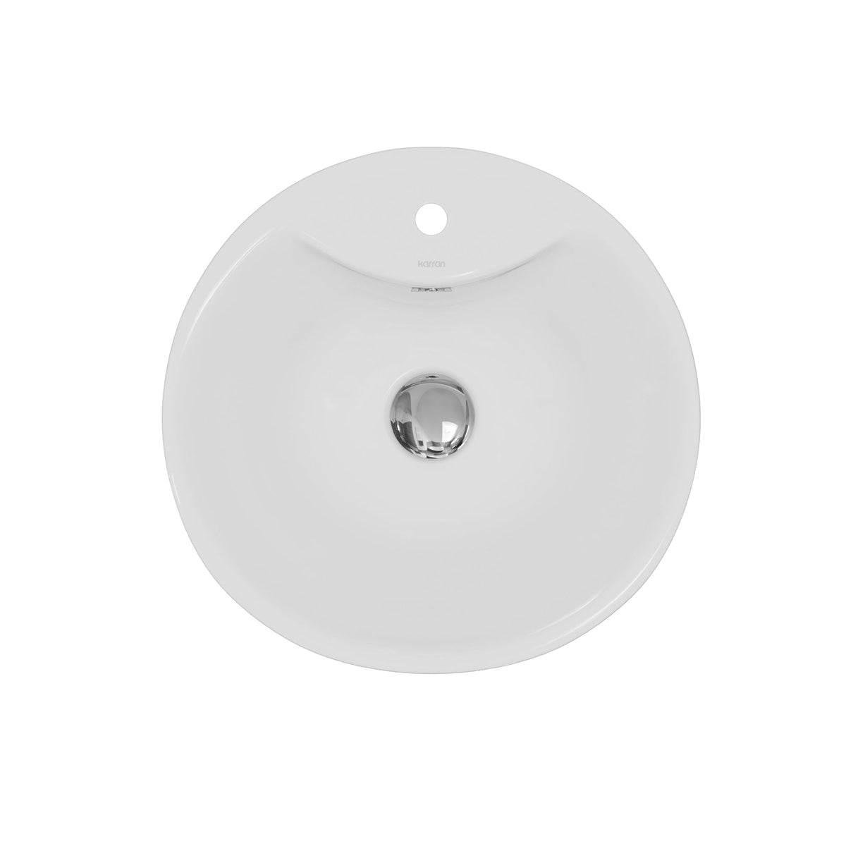 18" Vessel Vitreous China Bathroom Sink In White