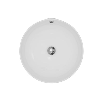 16" Vessel Vitreous China Bathroom Sink In White