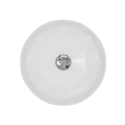 16" Vessel Vitreous China Bathroom Sink In White