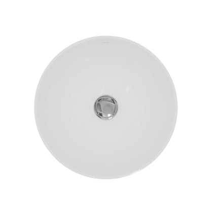 16" Vessel Vitreous China Bathroom Sink In White