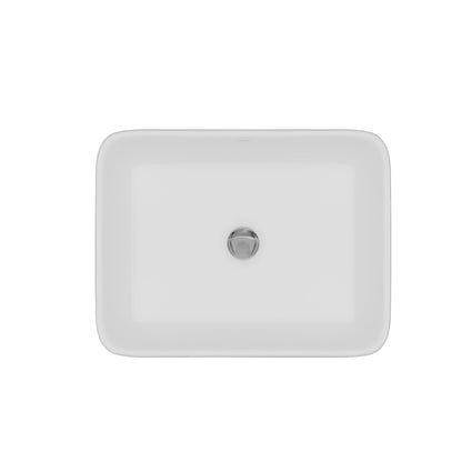 18" Vessel Vitreous China Bathroom Sink In White