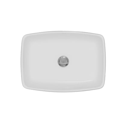 19" Vessel Vitreous China Bathroom Sink In White