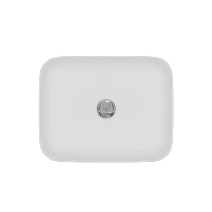 20" Vessel Vitreous China Bathroom Sink In White