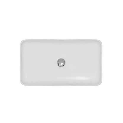 24" Vessel Vitreous China Bathroom Sink In White