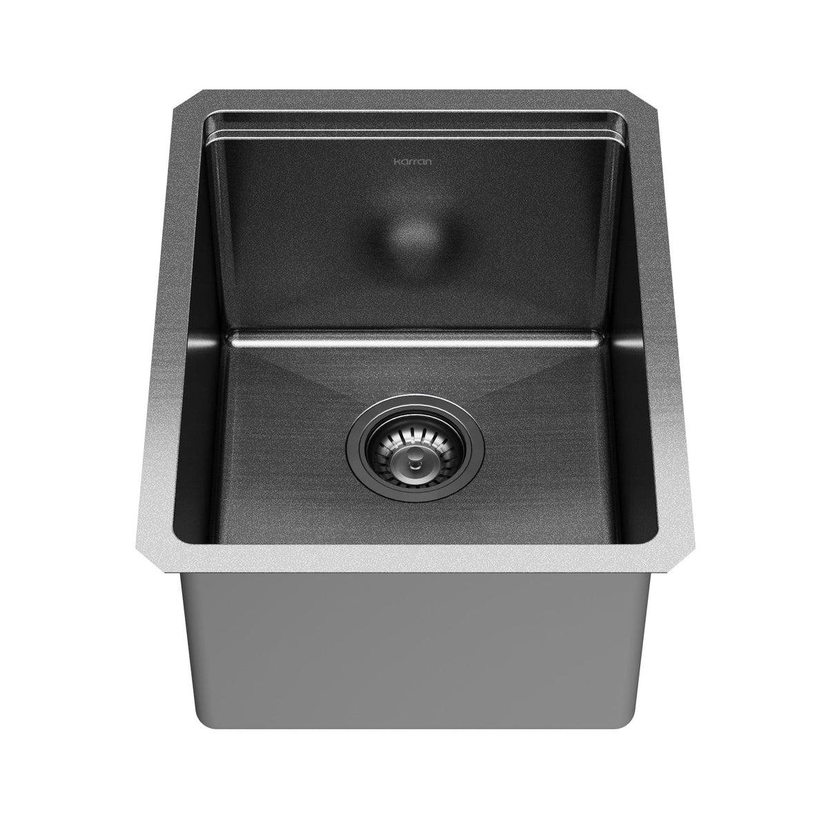 Elite 15" Undermount Workstation 16 Gauge Single Bowl Stainless Steel Kitchen Sink In Gunmetal Black