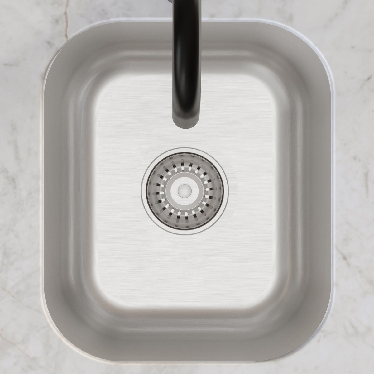 Profile 15" Undermount 16 Gauge Stainless Steel Single Bowl Bar Sink