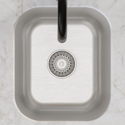 Profile 15" Undermount 16 Gauge Stainless Steel Single Bowl Bar Sink