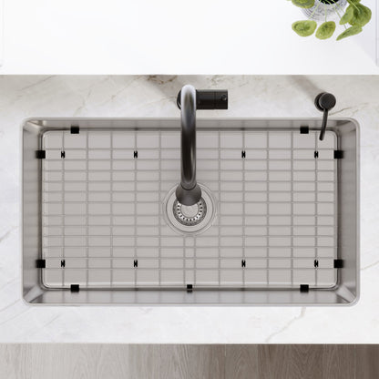 Lansen 32" Undermount 18 Gauge Single Bowl Stainless Steel Sink with Accessories