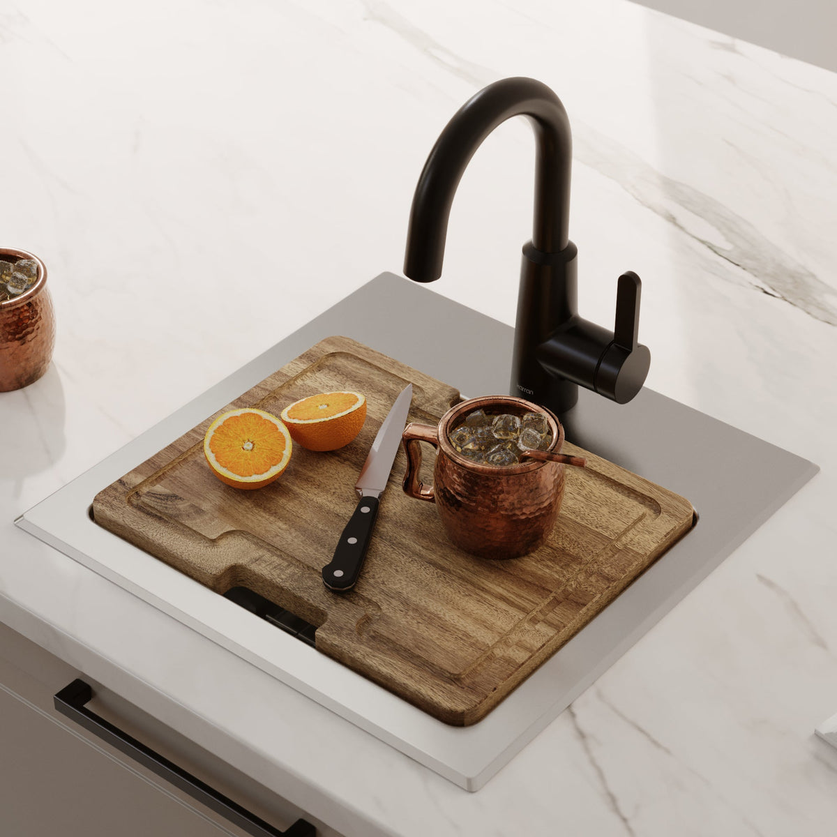 Elite  15" Top Mount 18 Gauge Single Bowl Stainless Steel Bar Kitchen Sink