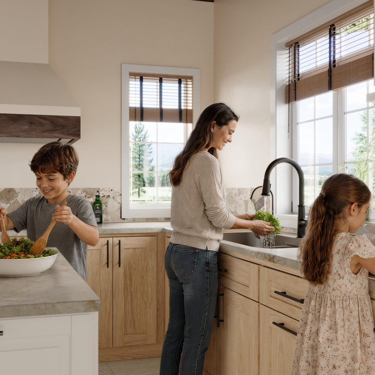 32-7/8" Seamless Undermount Doube Equal Bowl Quartz Composite Kitchen Sink In Brown