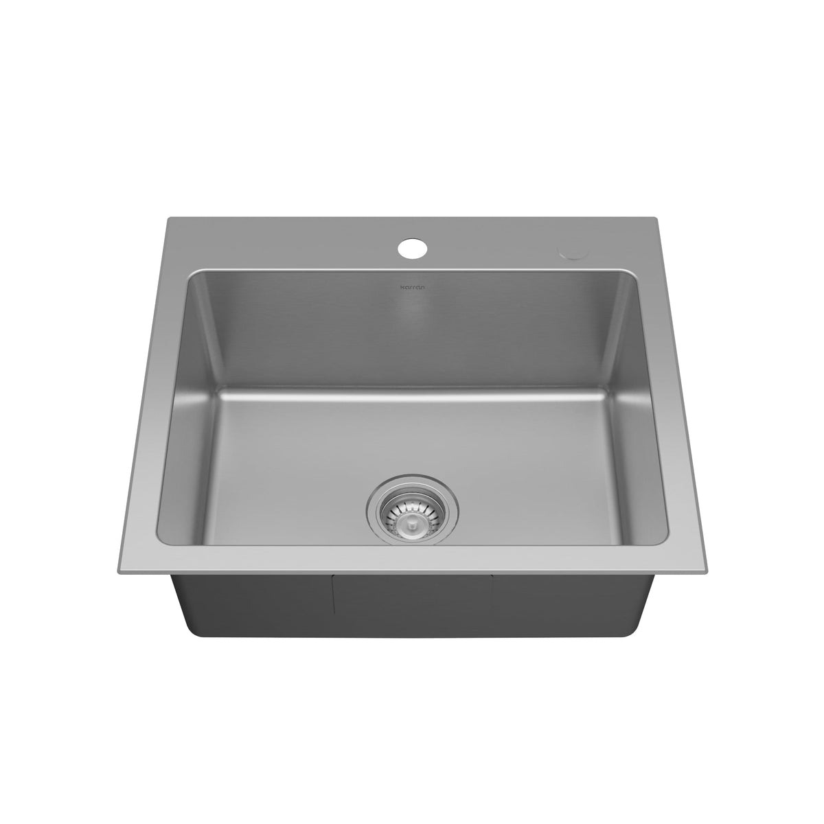 Lansen 25" Top Mount 18 Gauge Single Bowl Stainless Steel Sink with Accessories