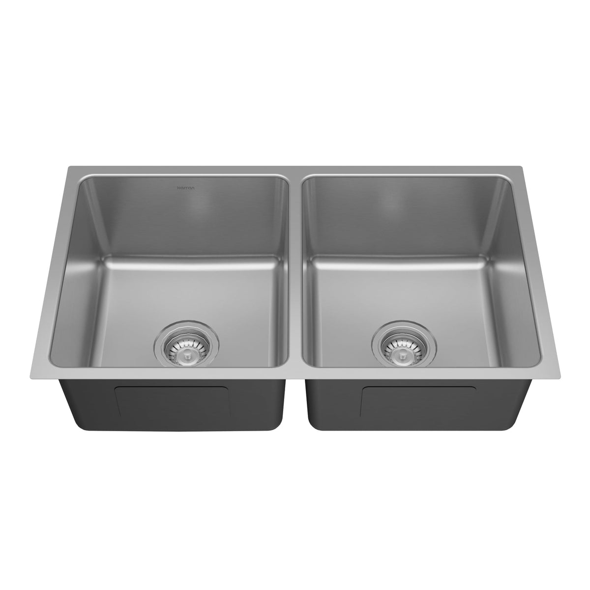 Lansen 32" Undermount 18 Gauge Double Equal Bowl Stainless Steel Sink with Accessories