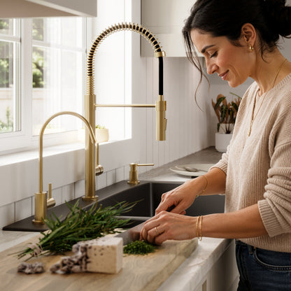 33" Top Mount Double Equal Bowl Quartz Composite Kitchen Sink Kit In Black