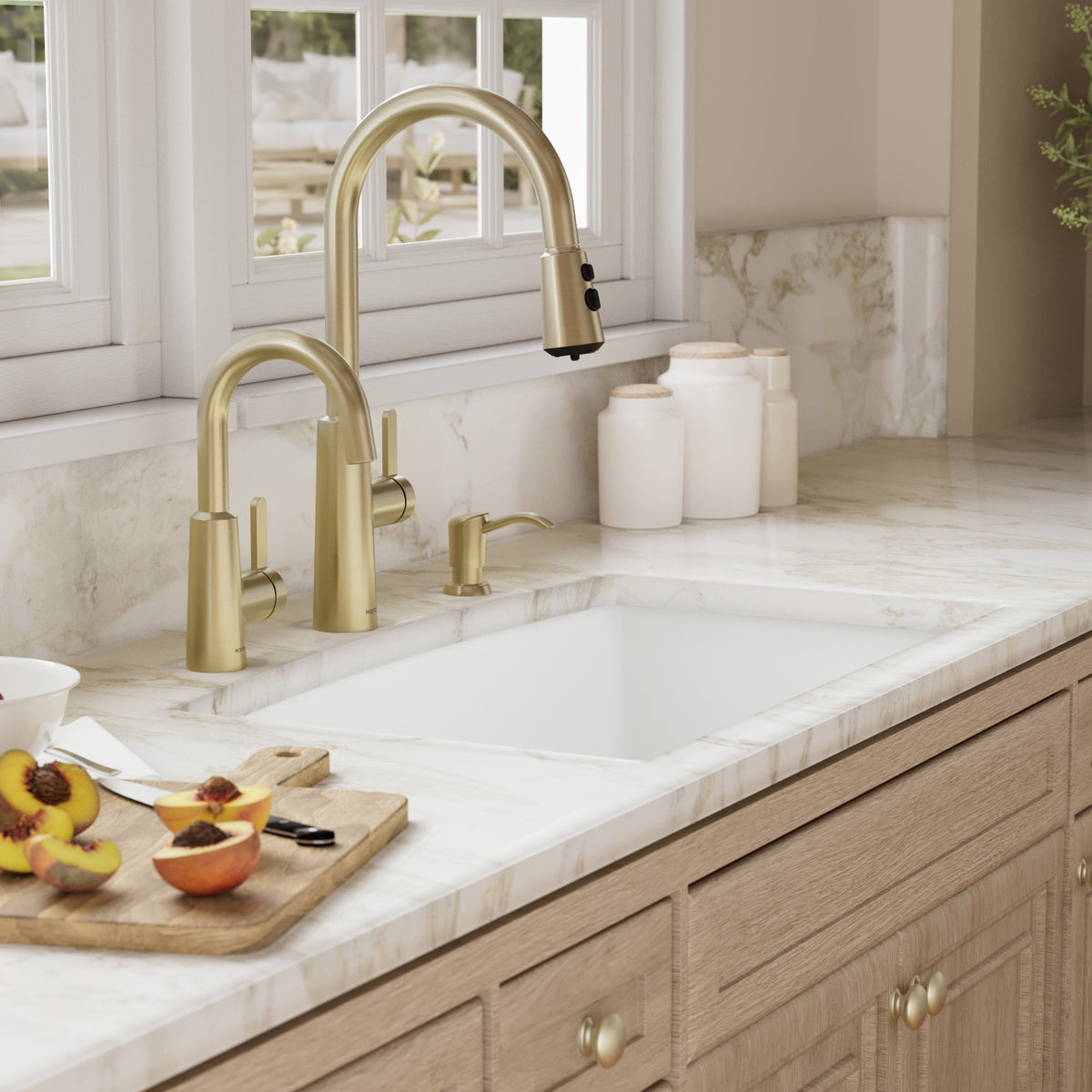 32-1/2" Undermount Large Single Bowl Quartz Composite Kitchen Sink In White