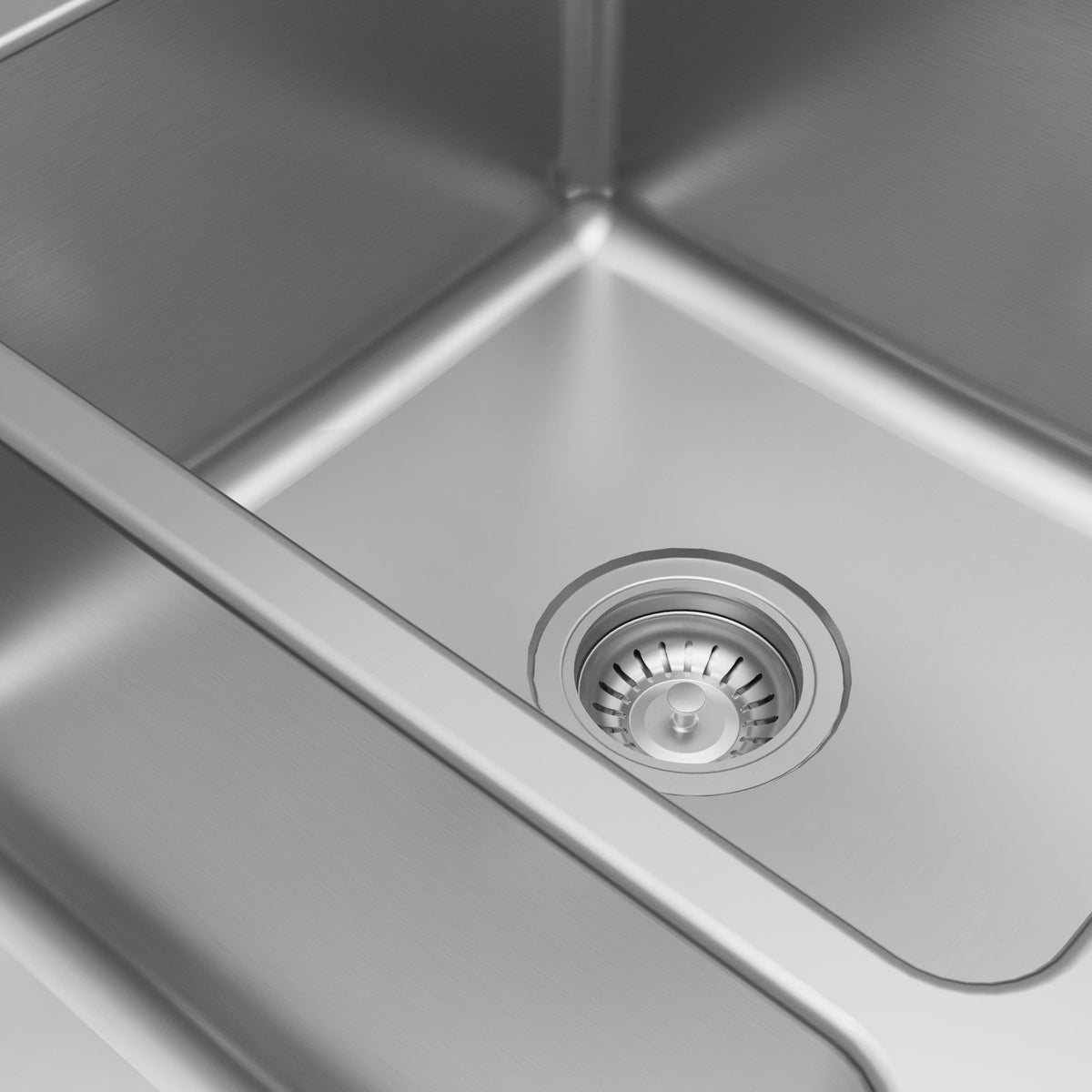 Lansen 32" Undermount 18 Gauge Double Equal Bowl Stainless Steel Sink with Accessories
