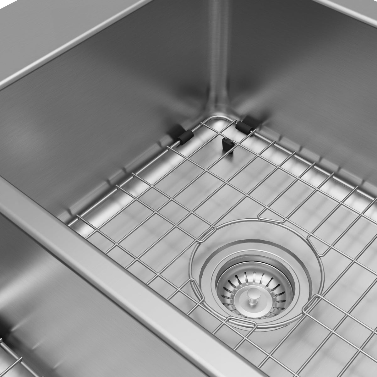 Lansen 33" Top Mount 18 Gauge Double Bowl Stainless Steel Sink with Accessories