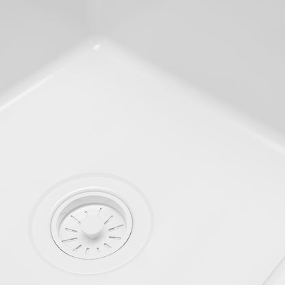 Fireclay 33" Reversible Apron Front Double Bowl Kitchen Sink In White