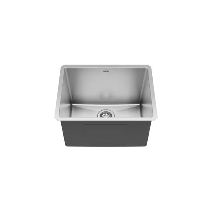 Elite 23" Undermount 16 Gauge Single Bowl Stainless Steel Kitchen Sink with Accessories