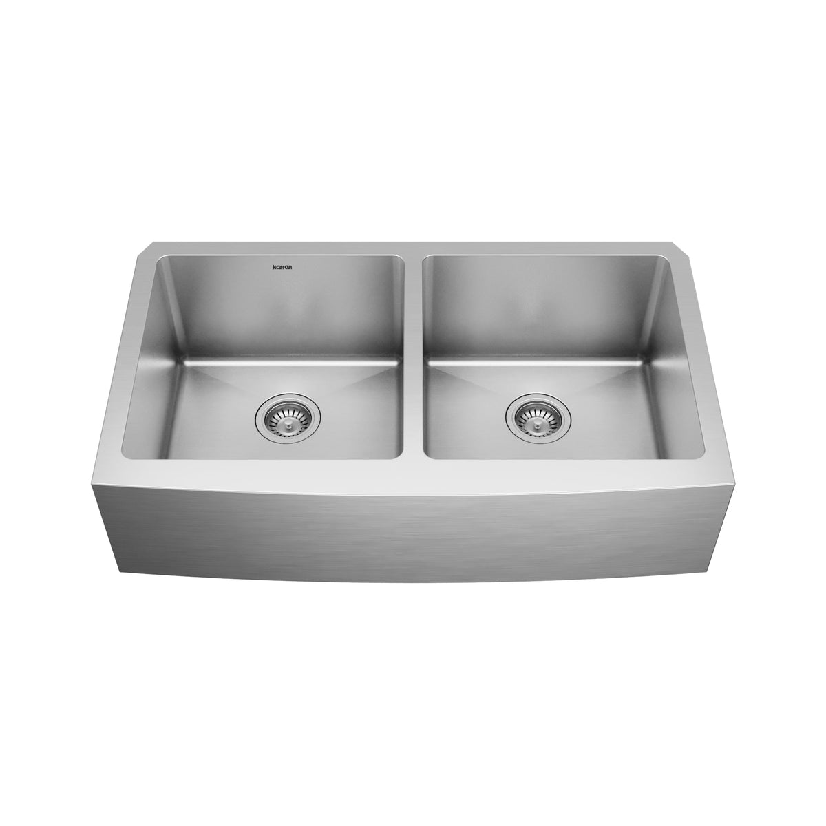 36" Farmhouse Double Equal Bowl Stainless Steel Kitchen Sink Kit
