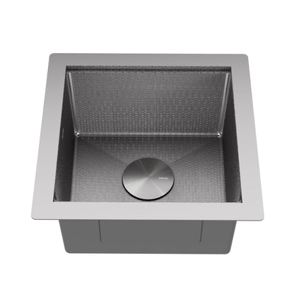 Matrix 17" Undermount Workstation 16 Gauge Single Bowl Stainless Steel Sink with Accessories