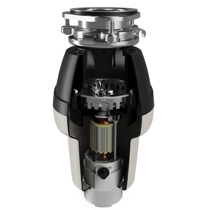 1/2 HP Continuous Feed Garbage Disposal for Kitchen Sinks with Power Cord and Accessories Included