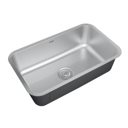 Profile 30" Undermount 18 Gauge Single Bowl Stainless Steel Kitchen Sink with Accessories