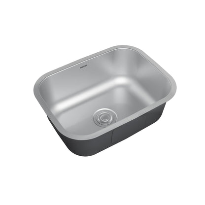 Profile 23" Undermount 18 Gauge Single Bowl Stainless Steel Kitchen Sink with Accessories