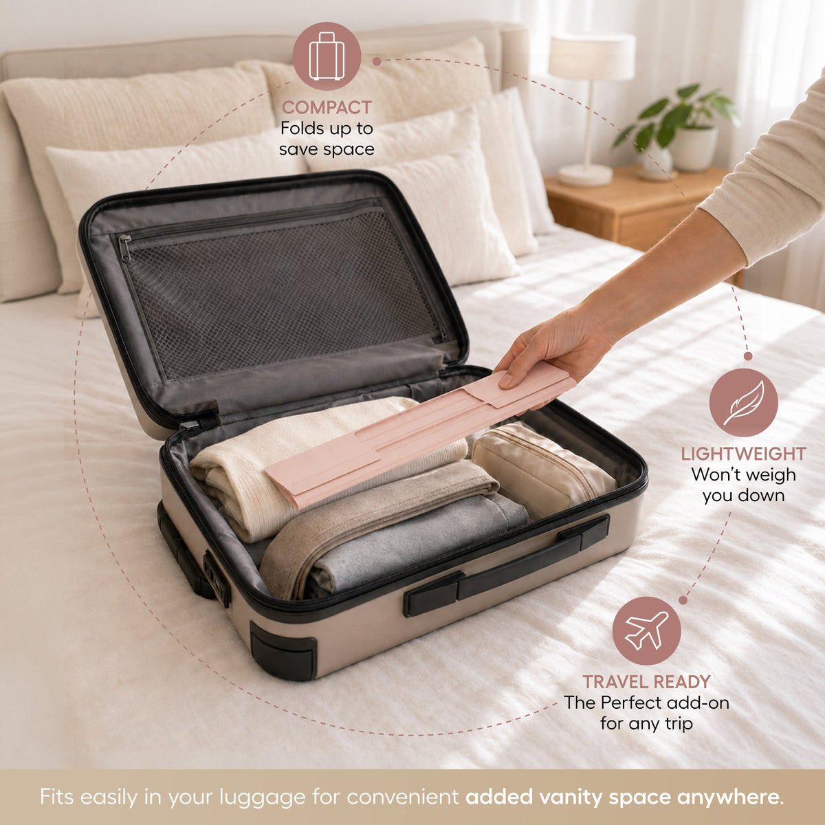 Light Pink Vanity Bowl Mat