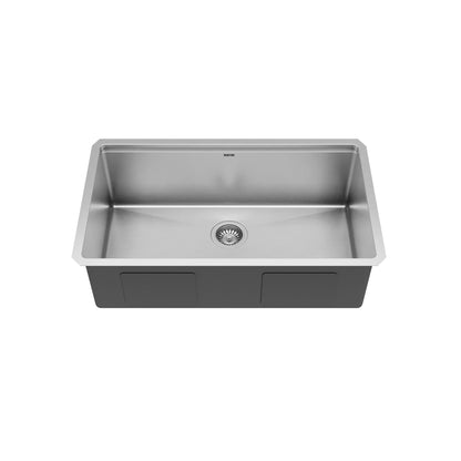 32" Undermount Large Single Bowl Stainless Steel Workstation Kitchen Sink