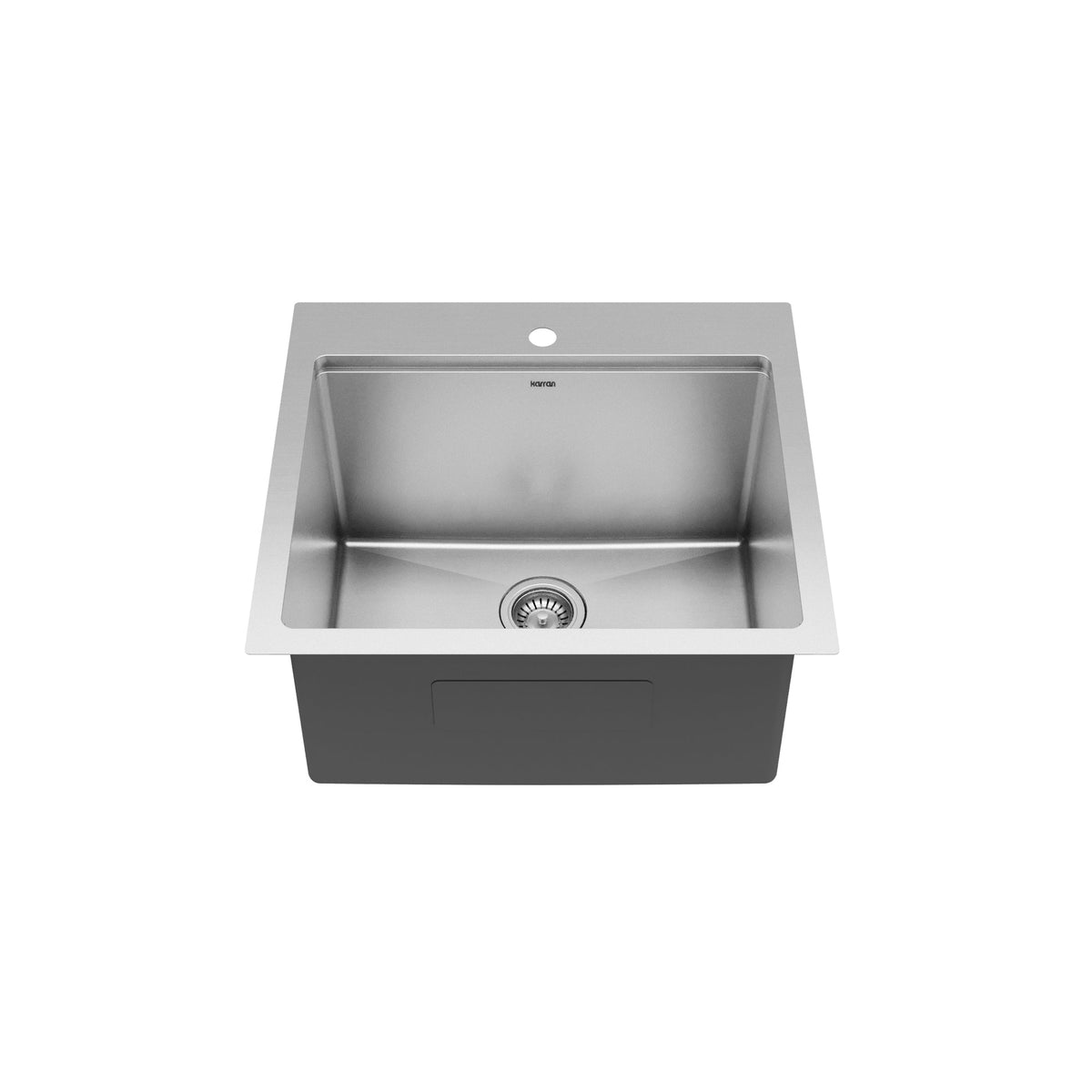 Elite 25" Top Mount Single Bowl Stainless Steel Workstation Laundry Sink