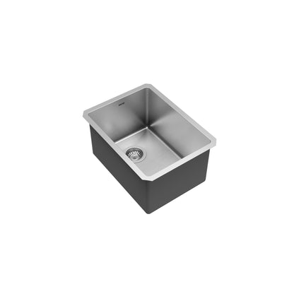 Elite 15" Undermount 16 Gauge Single Bowl Stainless Steel Kitchen Sink with Accessories