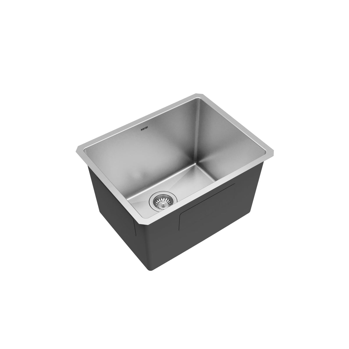 Elite 23" Undermount 16 Gauge Single Bowl Stainless Steel Kitchen Sink with Accessories