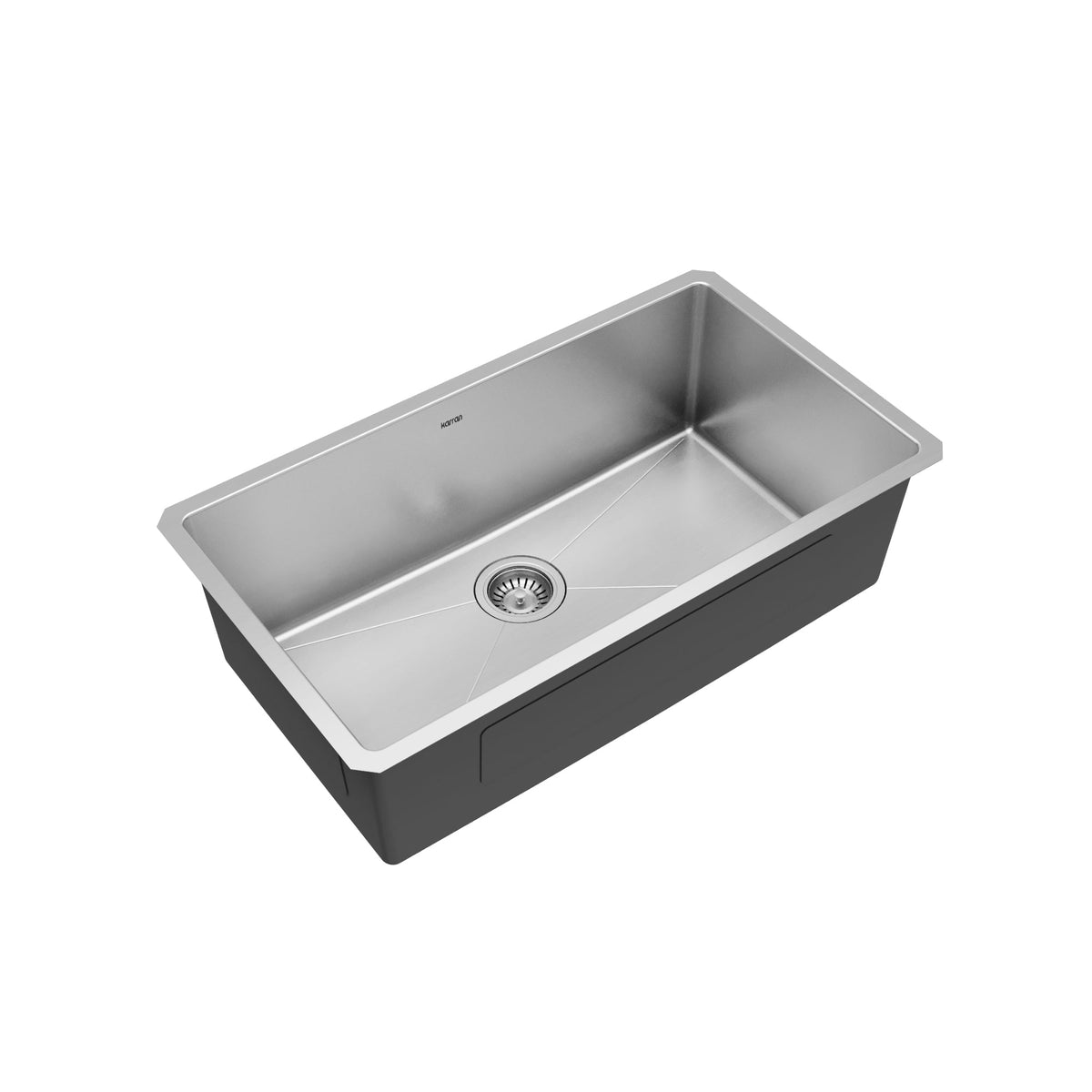 Elite 32" Undermount 16 Gauge Single Bowl Stainless Steel Sink with Accessories