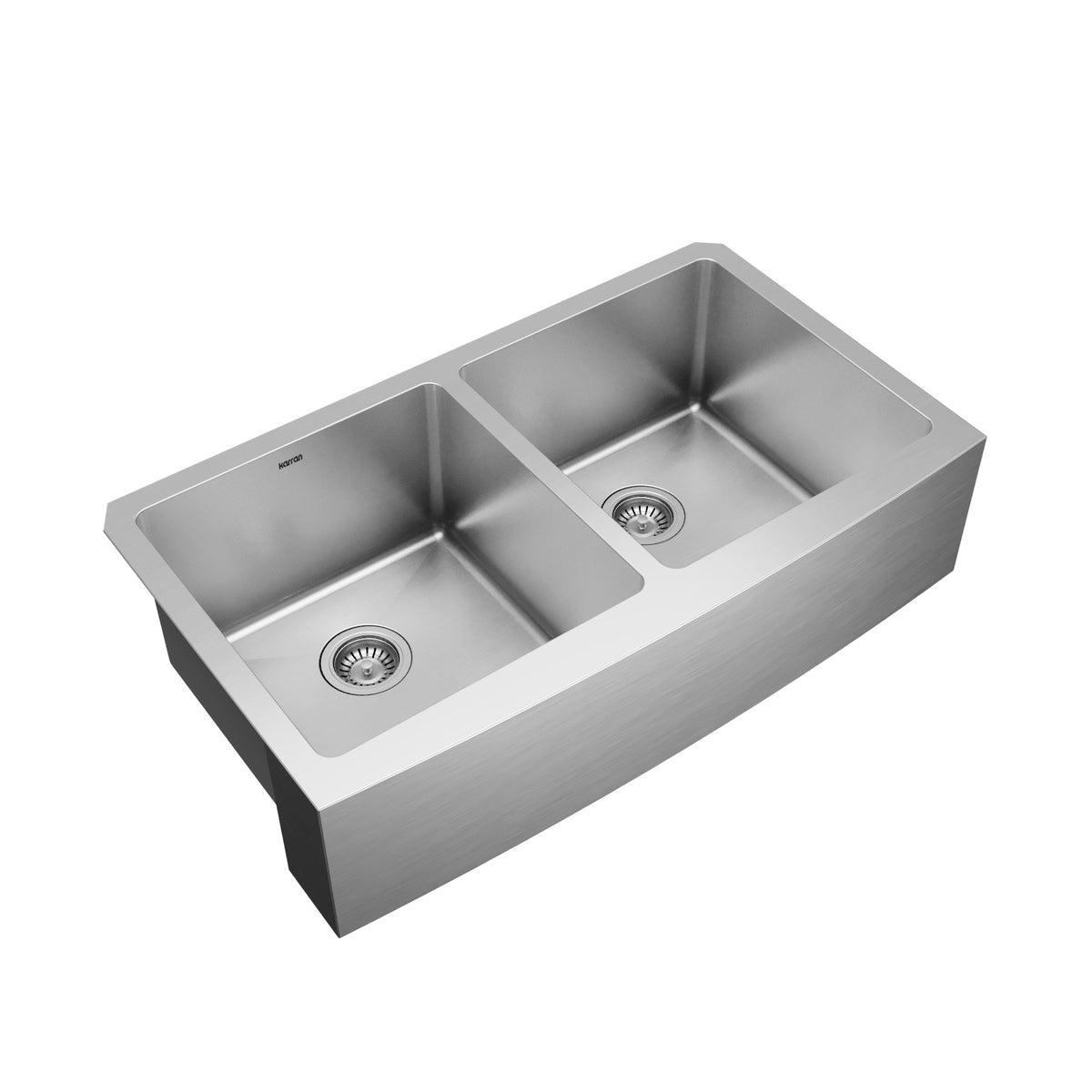 36" Farmhouse Double Equal Bowl Stainless Steel Kitchen Sink Kit