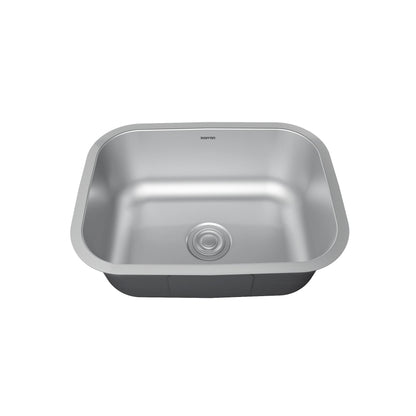 Profile 23" Undermount 18 Gauge Single Bowl Stainless Steel Kitchen Sink with Accessories