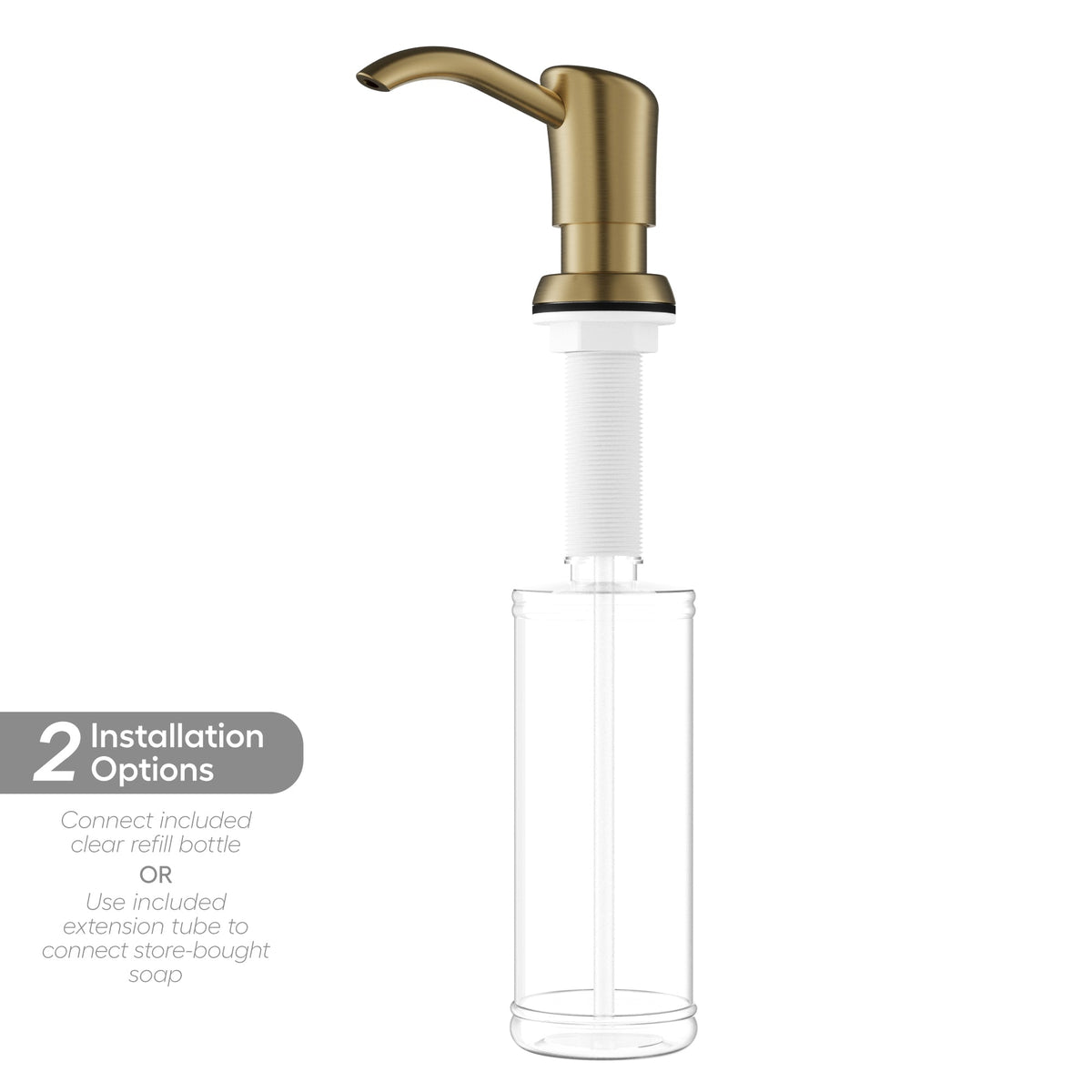 Karran SD45 Soap Dispenser In Spot-Free Brushed Gold
